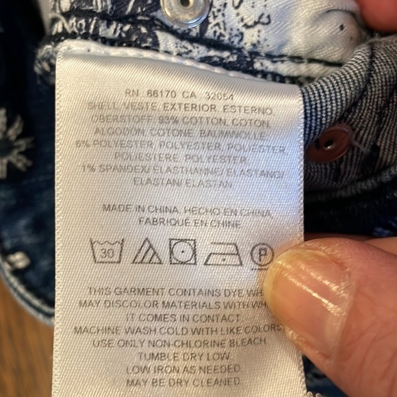 Anthropologie Pilcro Daisy Embroidery High Rise Crop Jeans - Picture 12 of 15